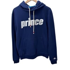 Mens Navy Prince Pickleball‎ Hoodie Sweatshirt Pullover Size Small